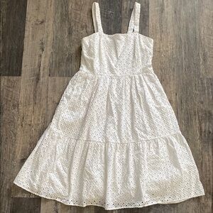 Vince Camuto White Eyelet Sundress
